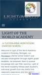 Mobile Screenshot of lightoftheworldacademy.org